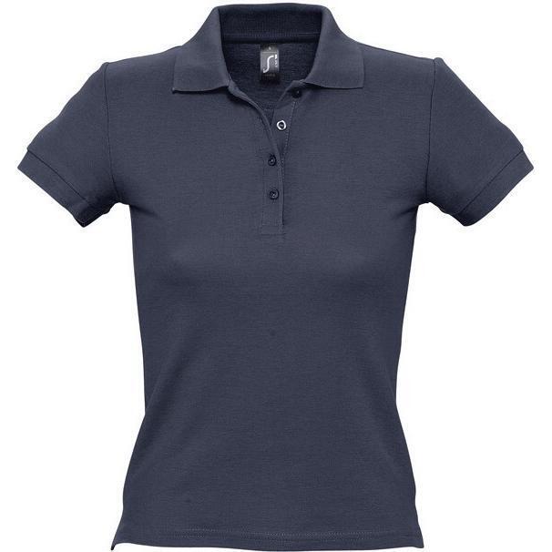 Поло бавовняне жіноче Sol’s PEOPLE 11310318 L темно-синійфото4