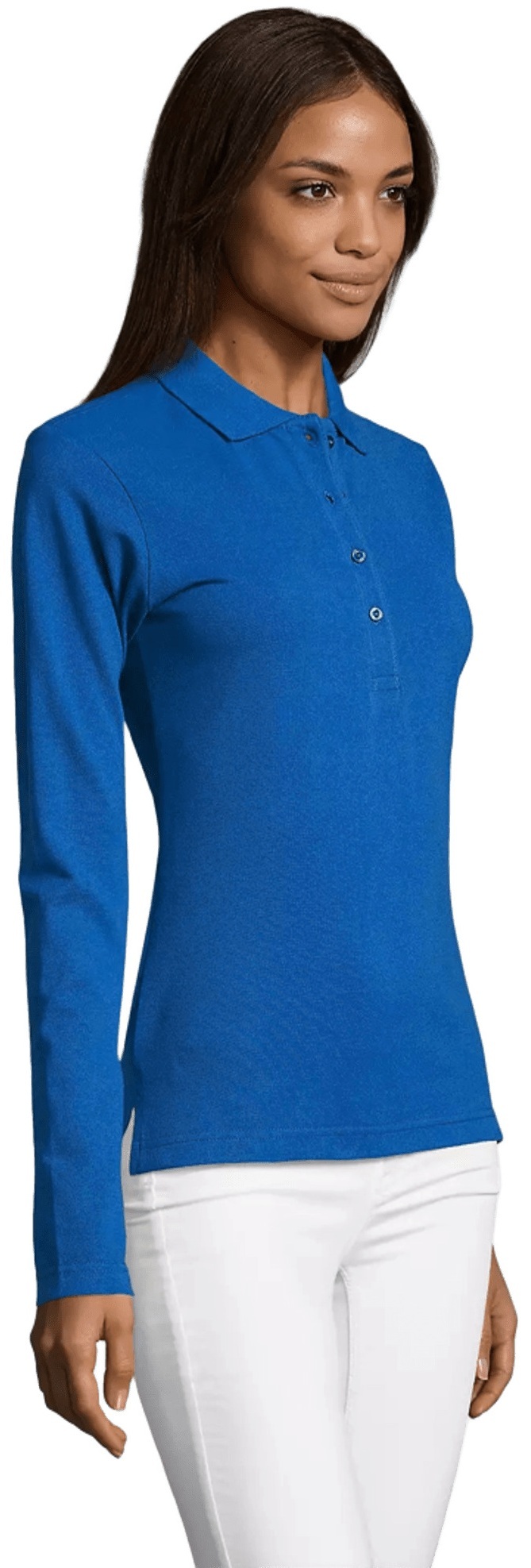 Поло бавовняне жіноче Sol’s PODIUM 11317241 S яскраво-синійфото3