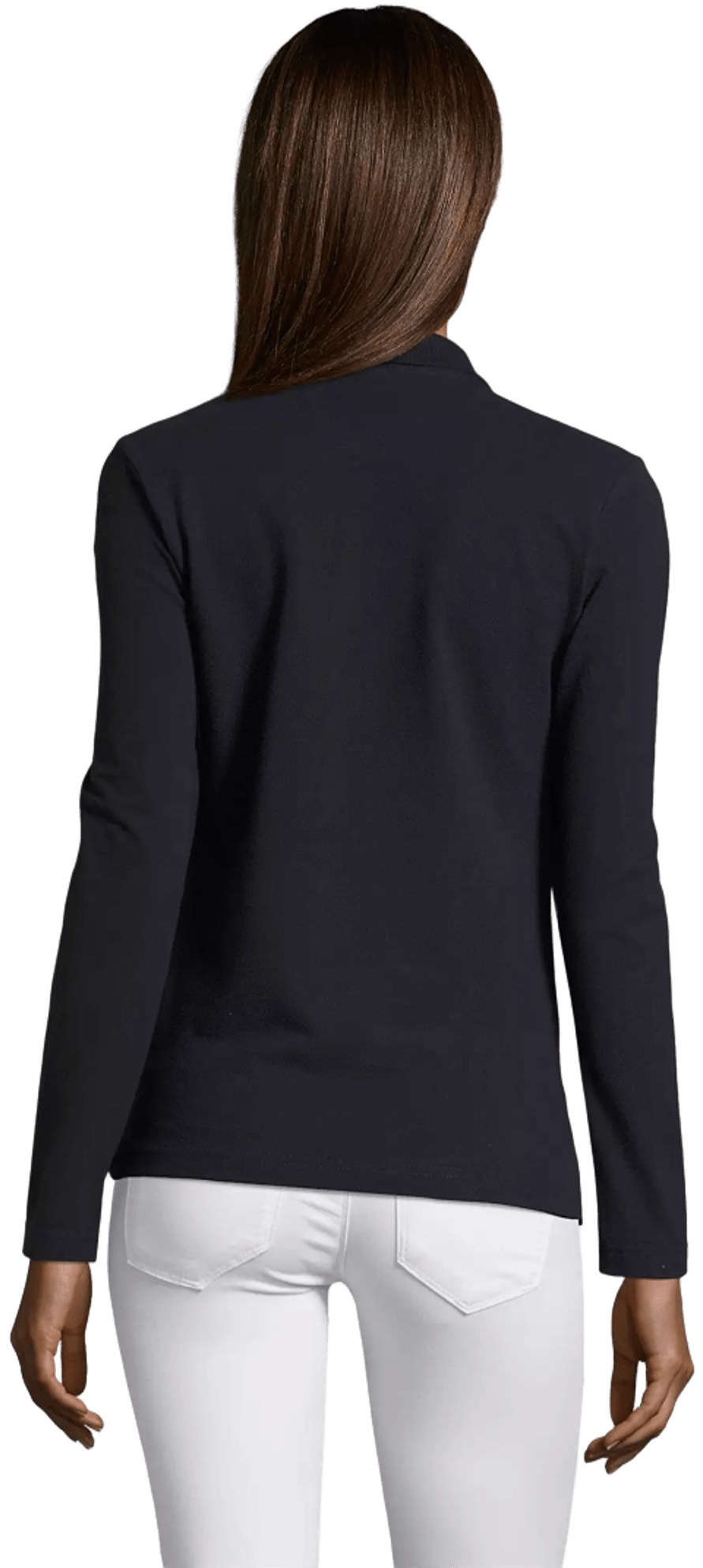 Поло бавовняне жіноче Sol’s PODIUM 11317318 L темно-синійфото2