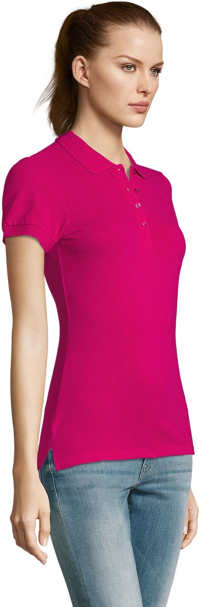 Поло бавовняне Sol’s Passion 11338140 L фуксіяфото3