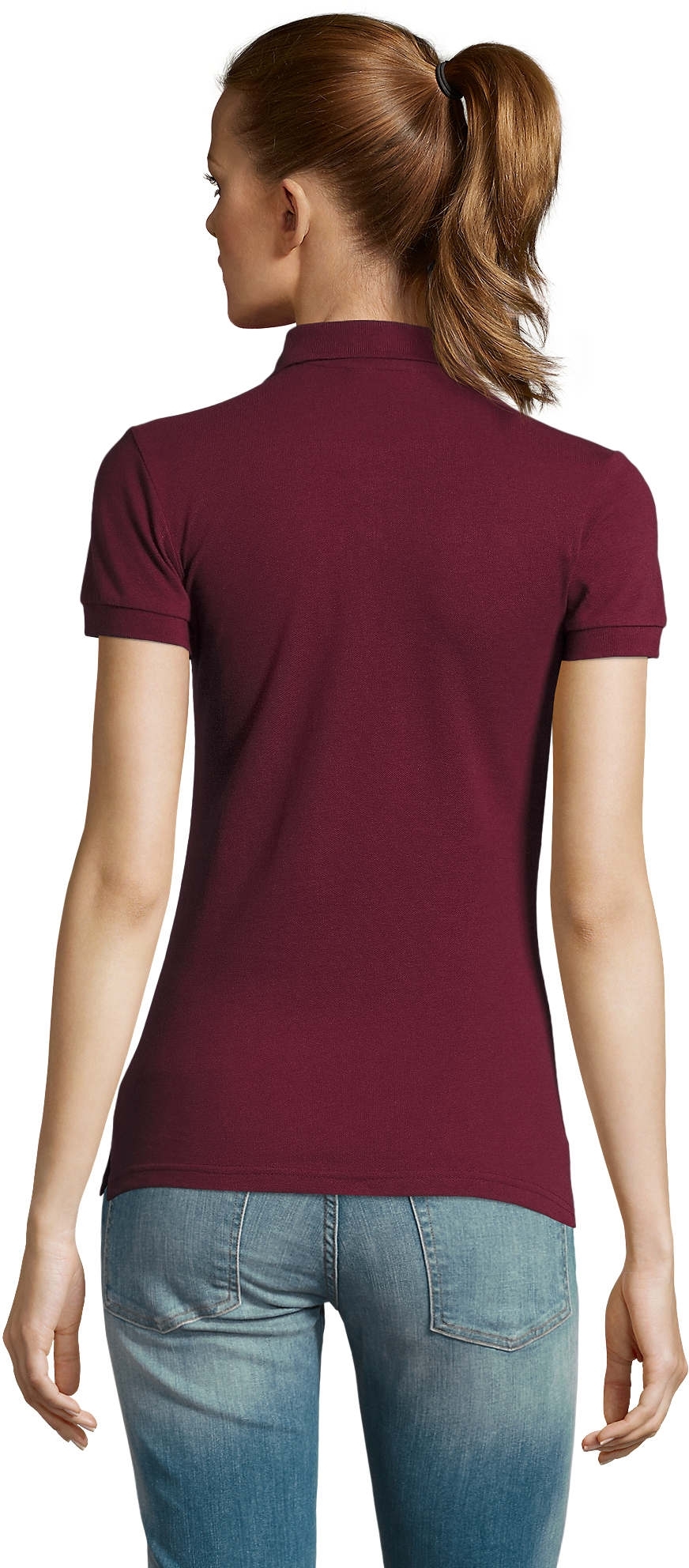 Поло бавовняне Sol’s Passion 11338146 L бордовийфото2