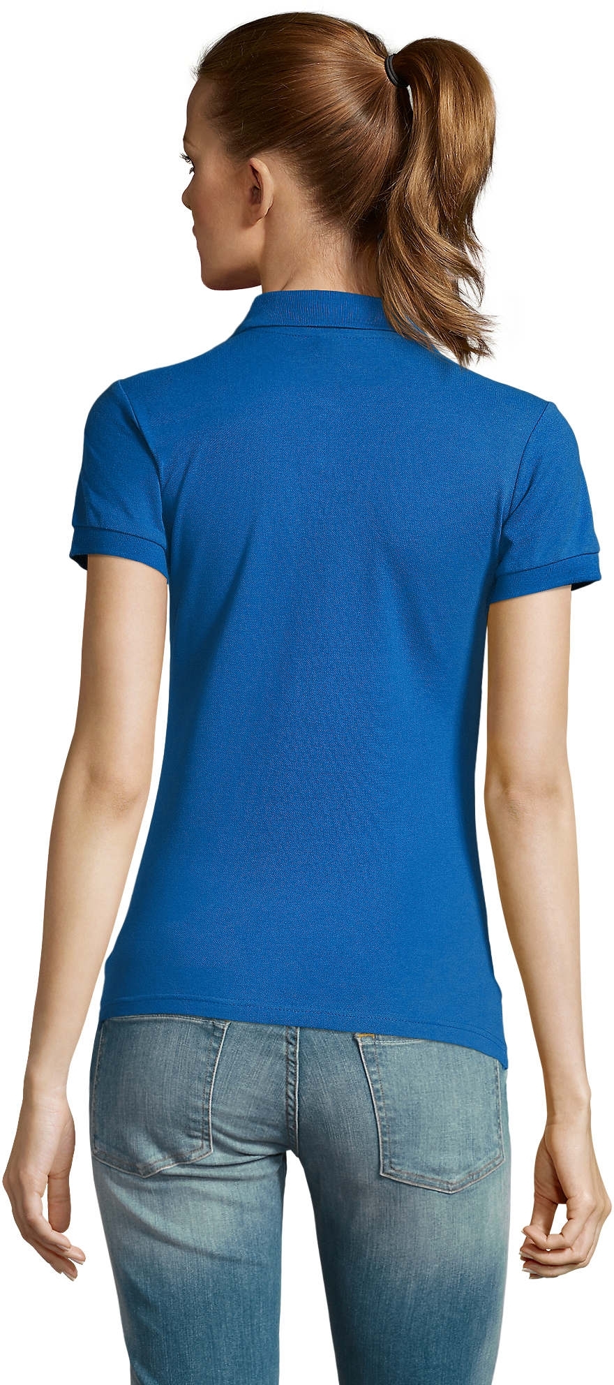 Поло бавовняне жіноче Sol’s PASSION 11338241 L яскраво-синійфото2