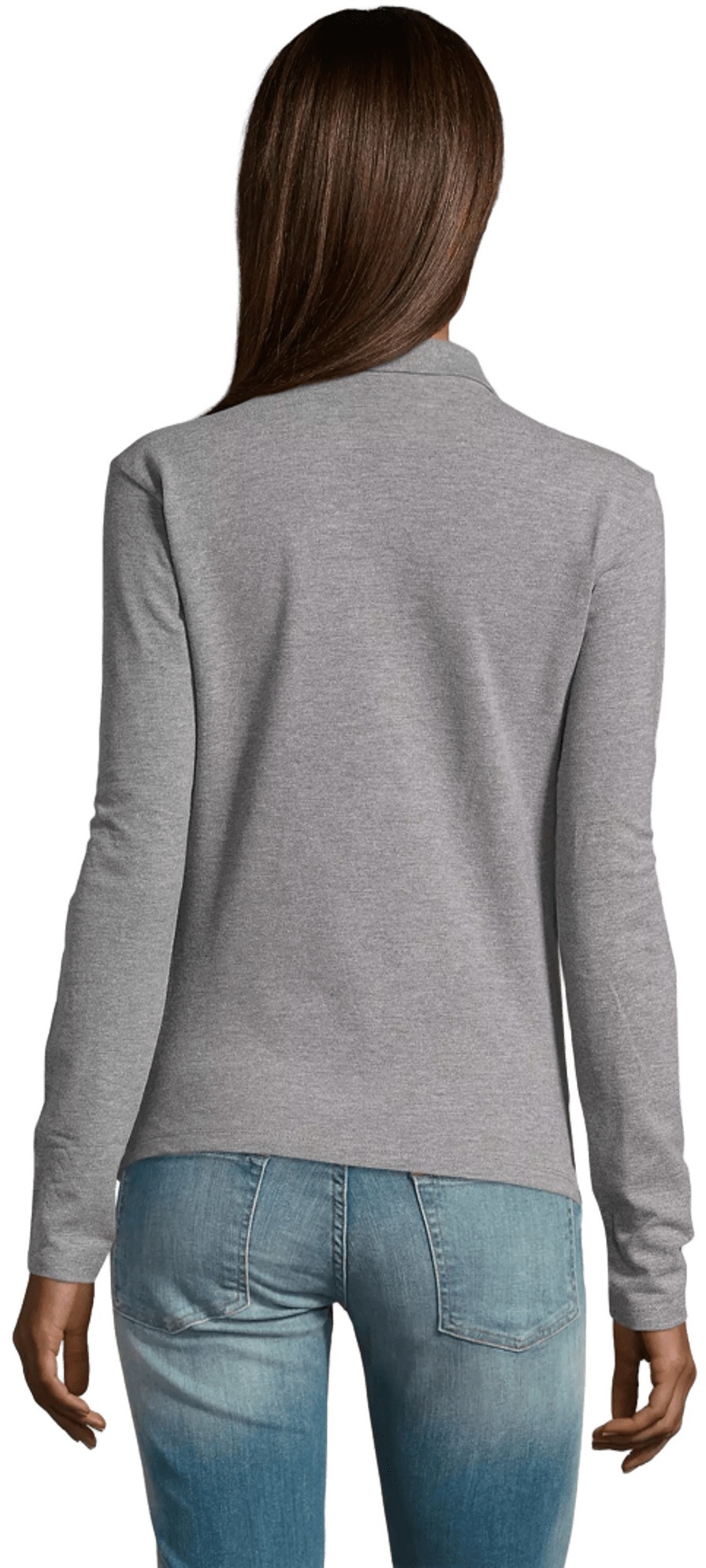 Поло жіноче Sol’s PODIUM 11317360 L сірий меланжфото2