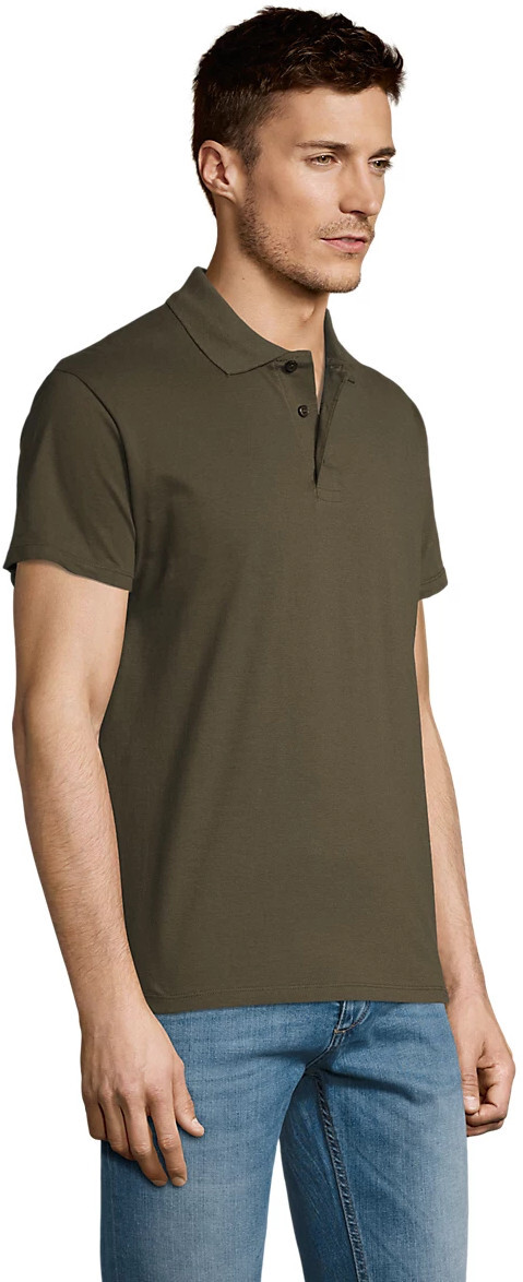 Поло бавовняне чоловіче Sol’s SUMMER II 11342269 L армійськийфото3