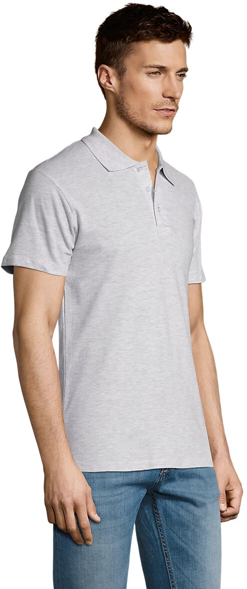 Поло чоловіче Sol’s SUMMER II 11342300 L світло-сірий меланжфото3