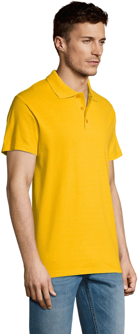 Поло бавовняне чоловіче Sol’s SUMMER II 11342301 L жовтийфото3