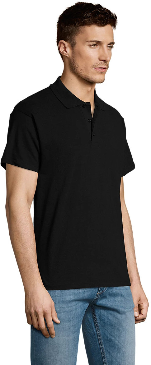 Поло бавовняне чоловіче Sol’s SUMMER II 11342312 L чорнийфото3