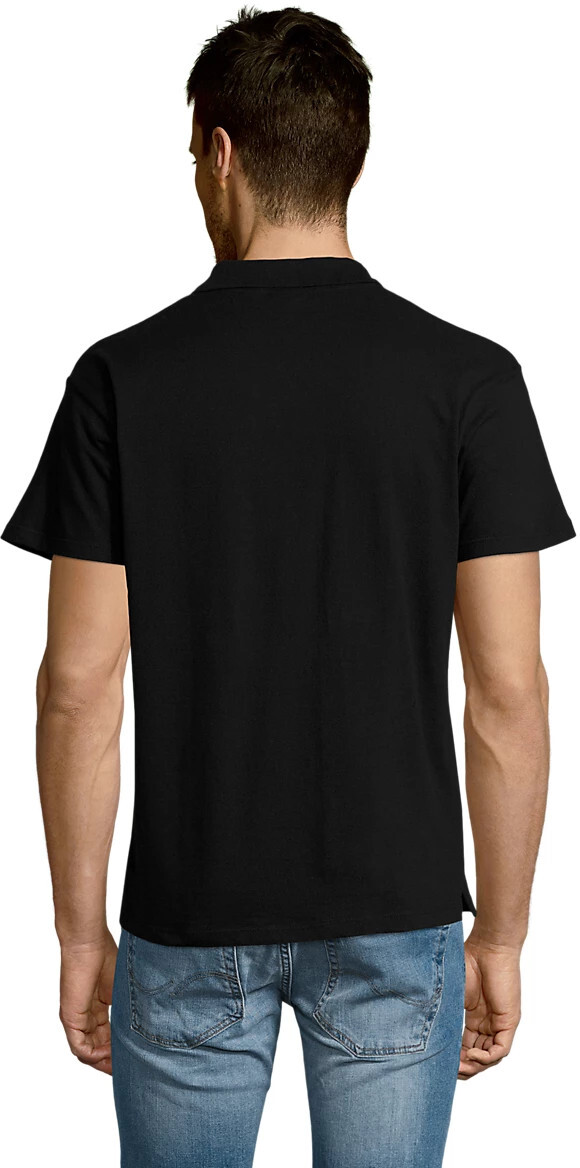 Поло бавовняне чоловіче Sol’s SUMMER II 11342312 L чорнийфото2