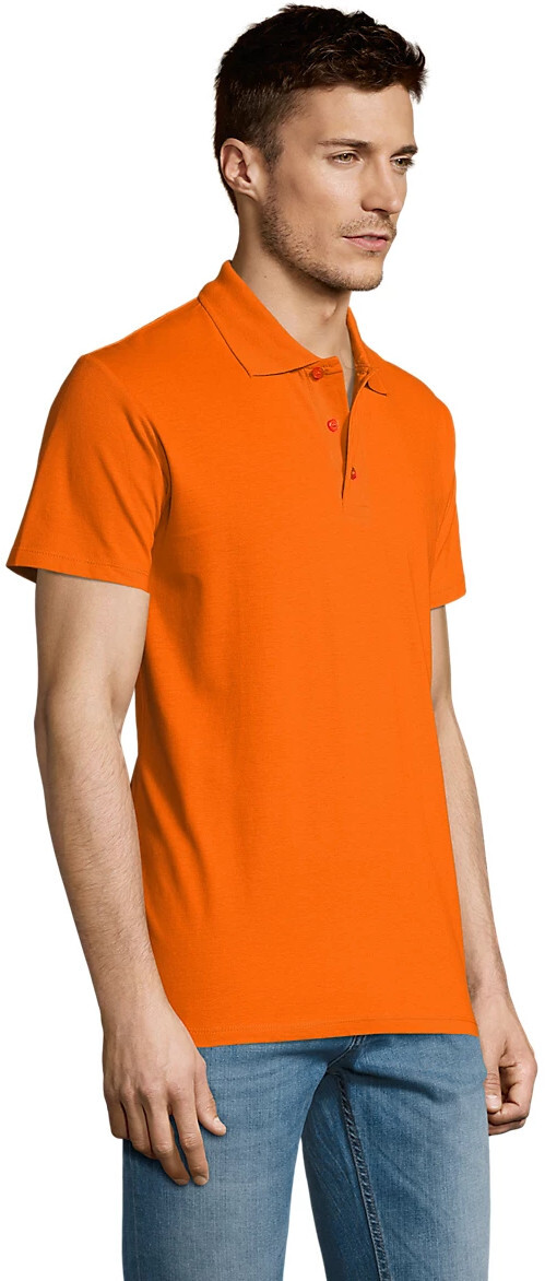 Поло бавовняне чоловіче Sol’s SUMMER II 11342400 L помаранчевийфото3