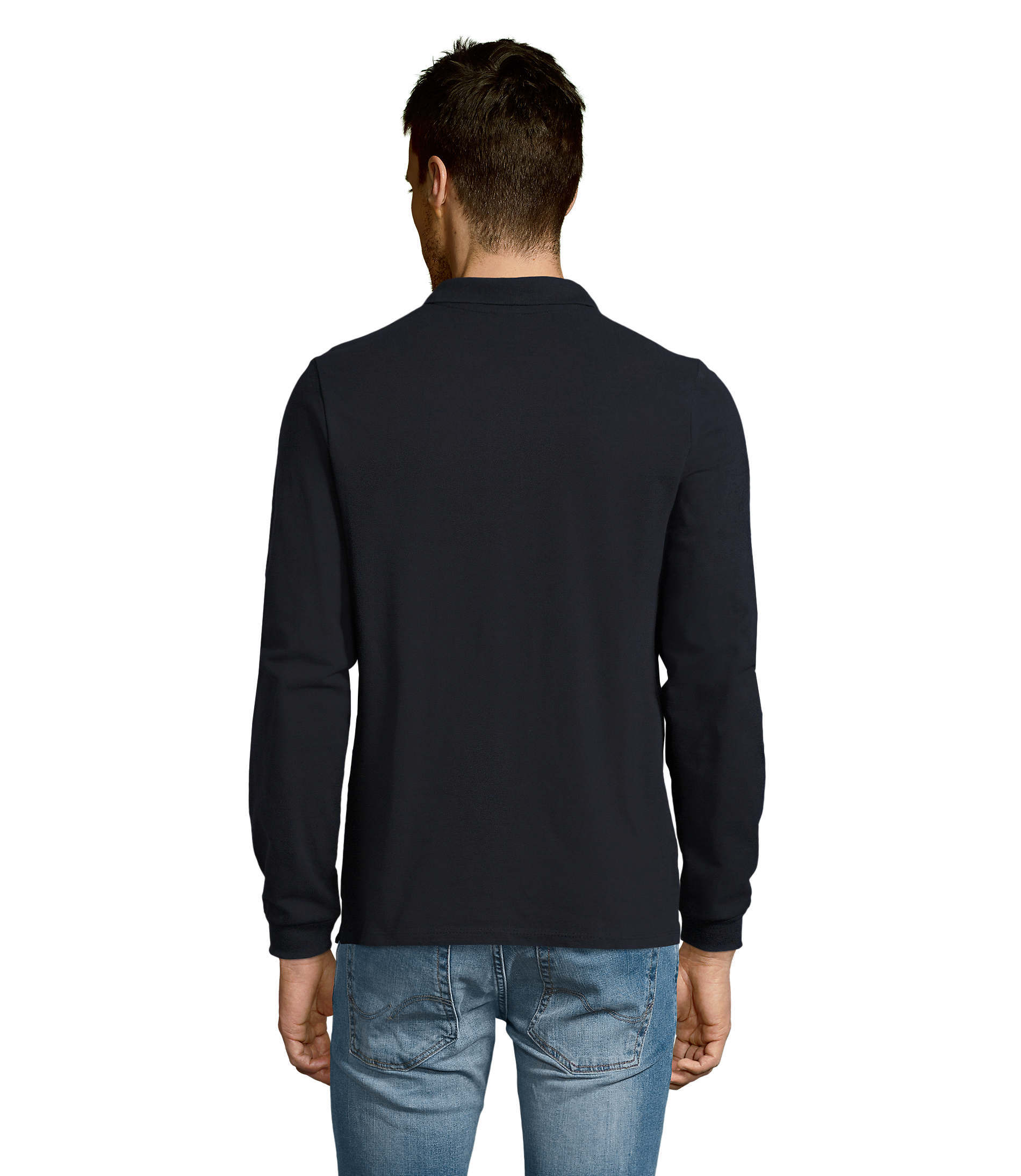 Поло бавовняне чоловіче Sol’s WINTER II 11353318 L темно-синійфото2