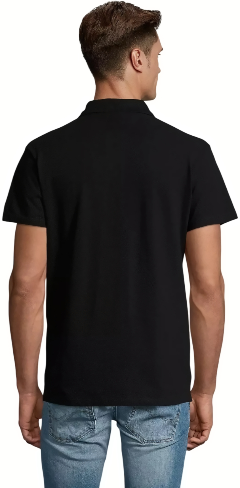 Поло бавовняне чоловіче Sol’s SPRING II 11362312 L чорнийфото2