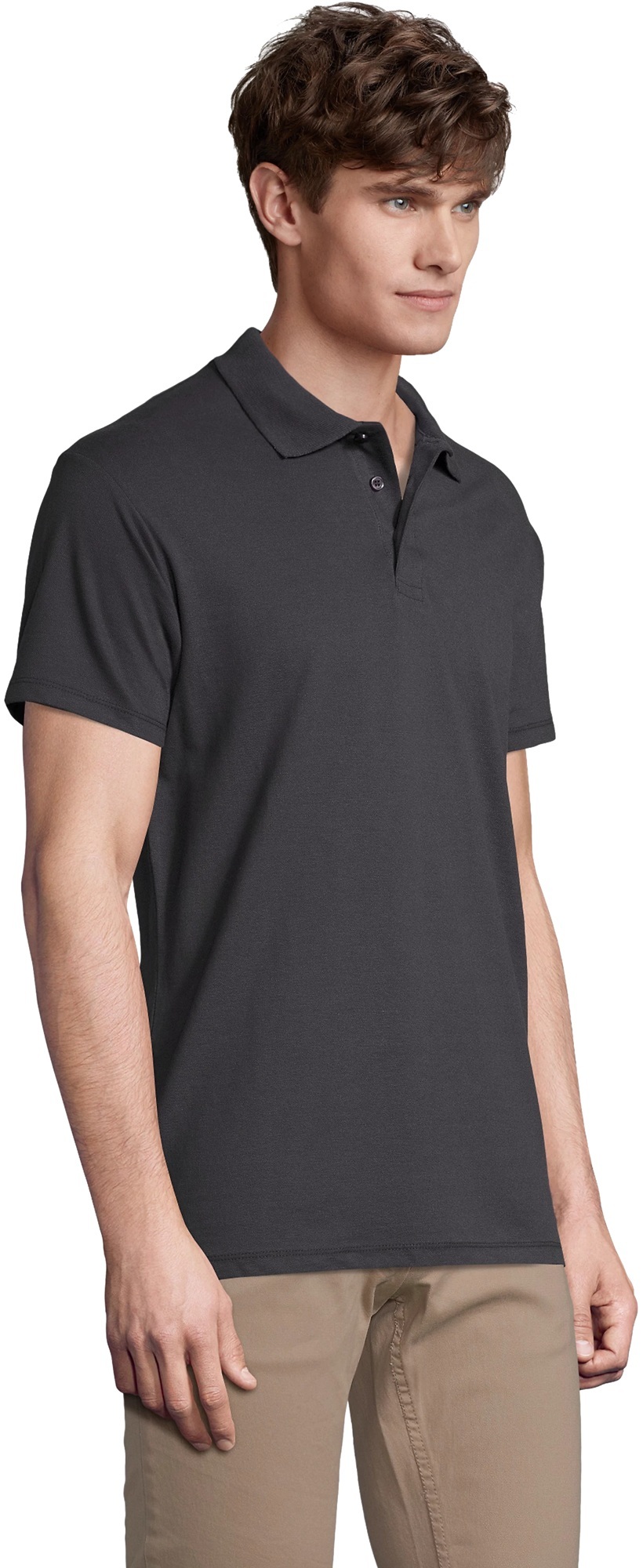 Поло бавовняне чоловіче Sol’s SPRING II 11362381 L графітовийфото3