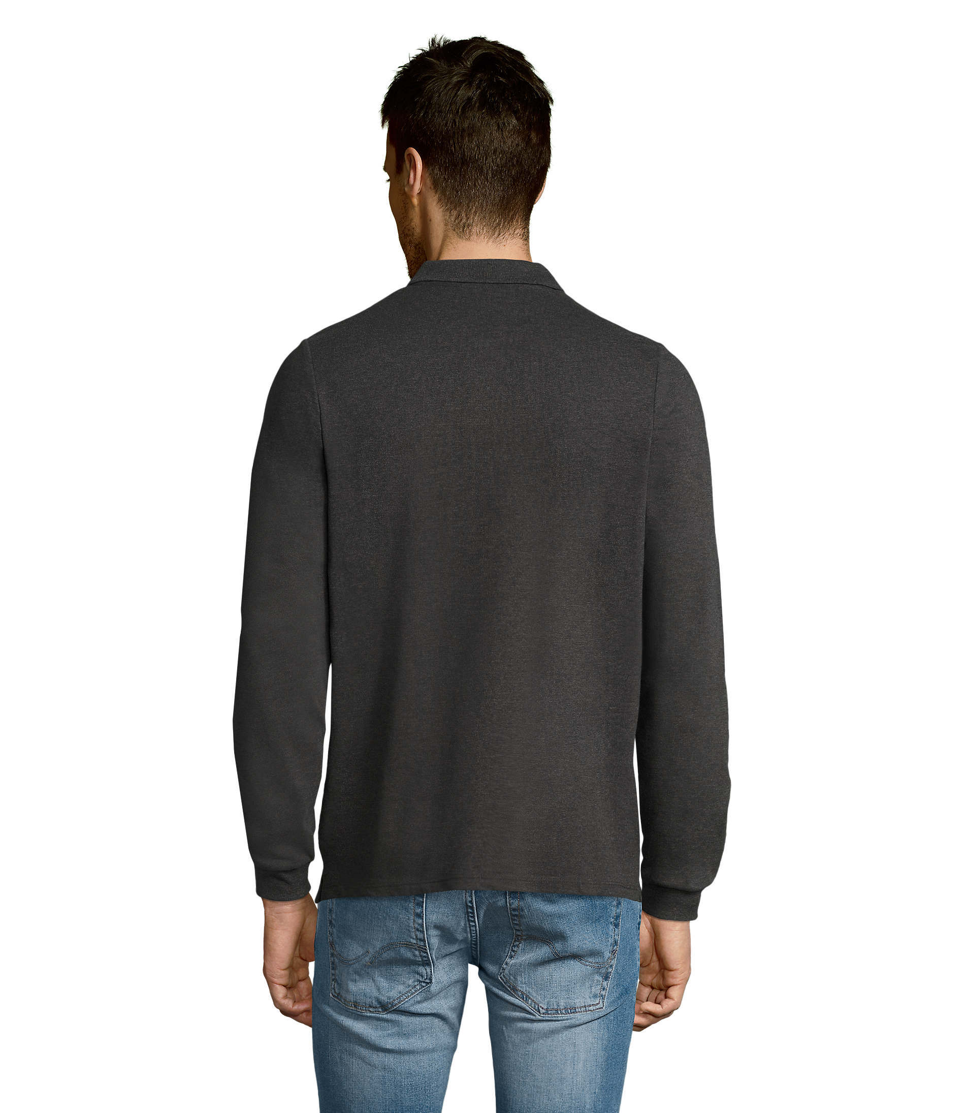 Поло чоловіче Sol’s WINTER II 11353348 L вугільний меланжфото2