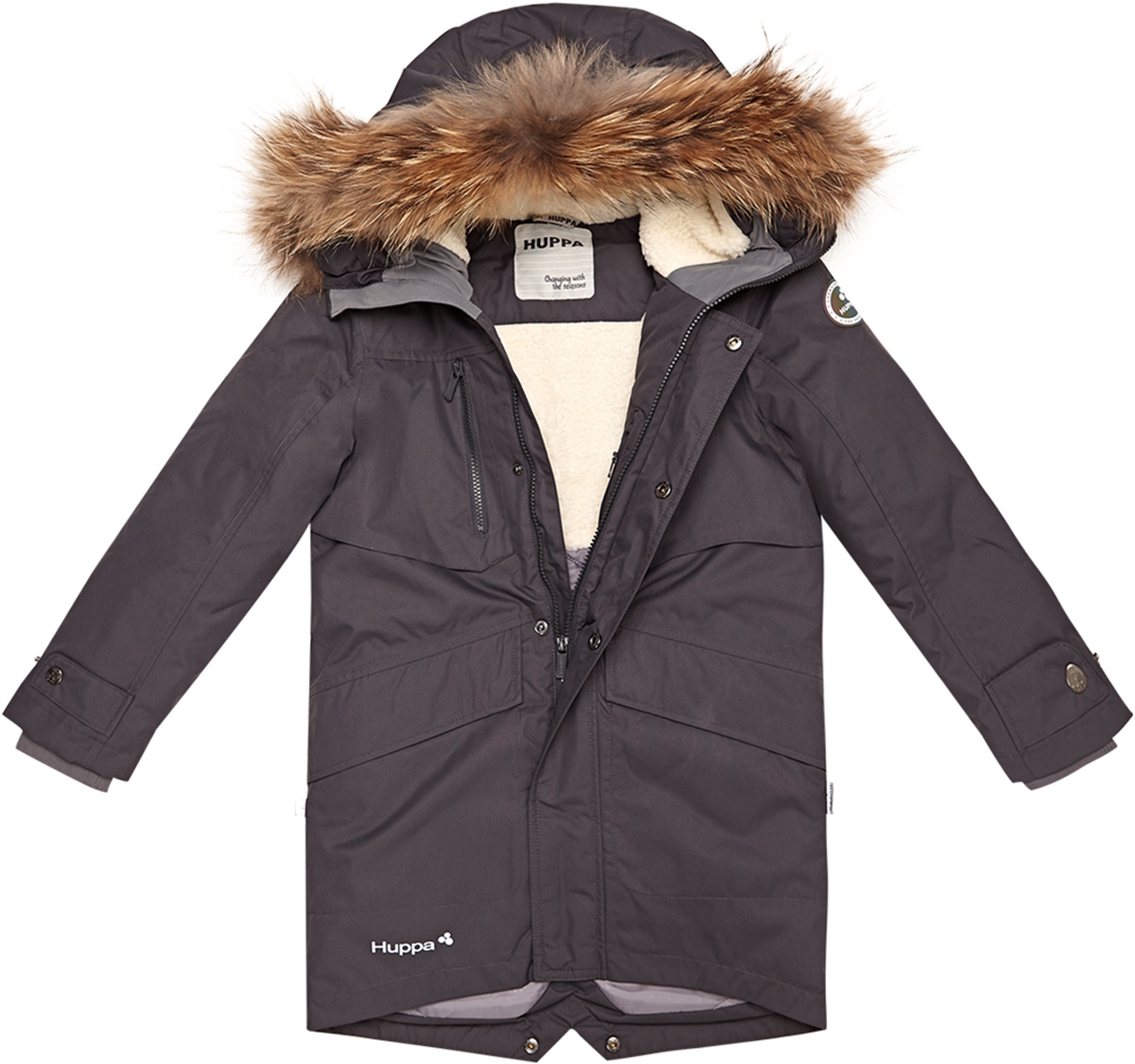 Парка зимнє для хлопчика Huppa Term David 1 12270120-00018 152 см темно-сірафото4