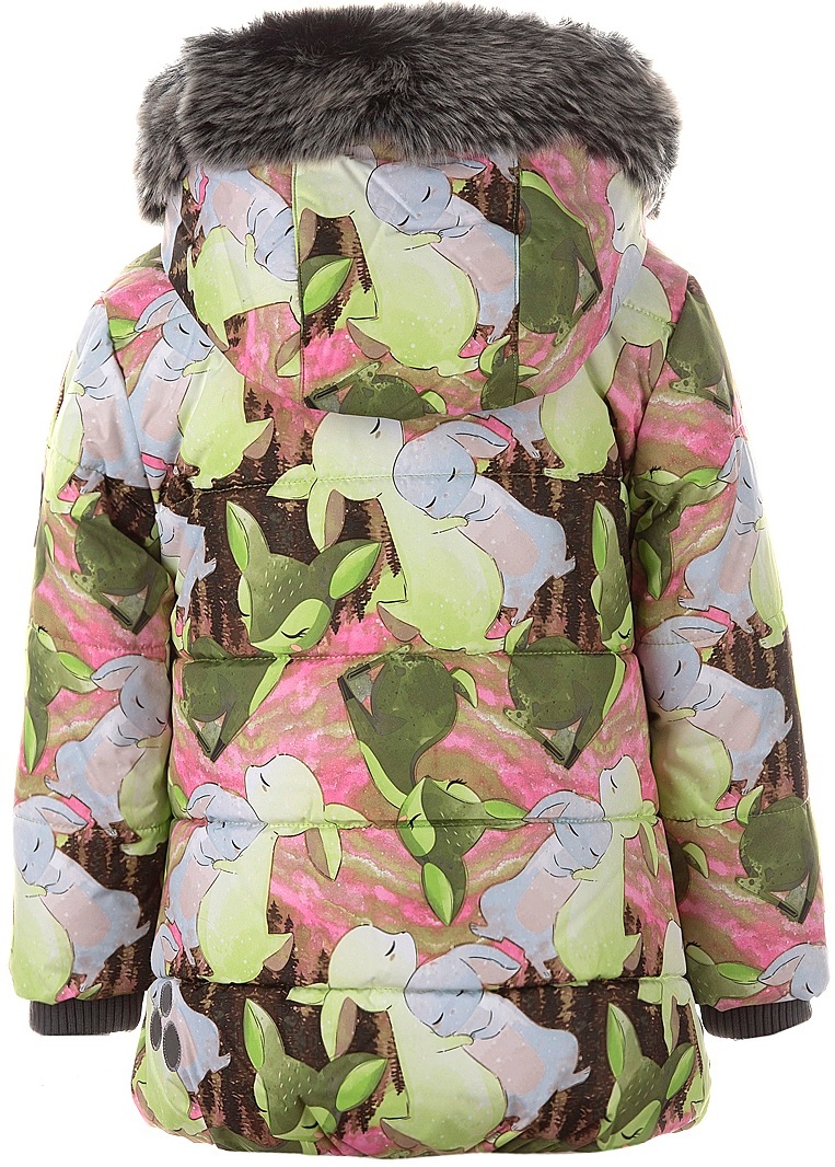 Куртка для девочки Huppa Melinda 18220030-03447 80 лайм с принтом фото 2
