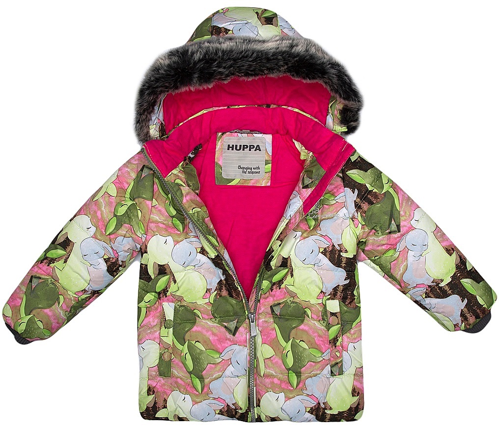 Куртка для девочки Huppa Melinda 18220030-03447 80 лайм с принтом фото 4