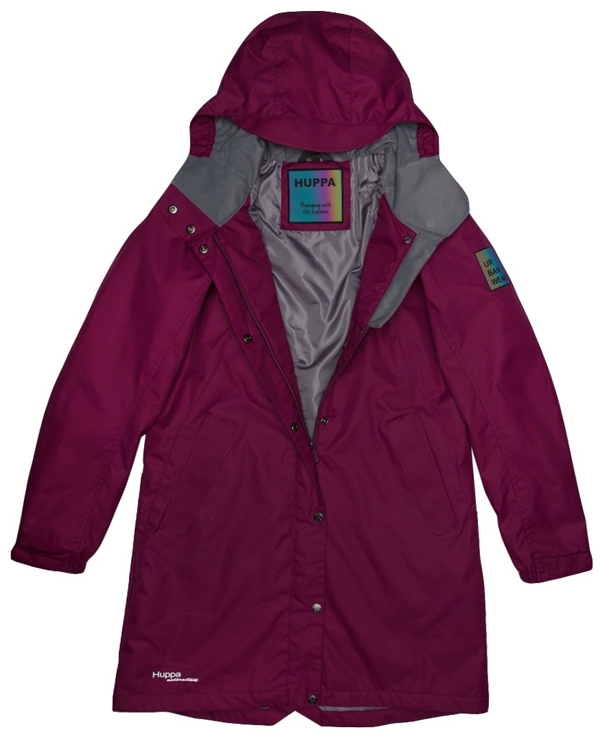 Парка демісезонна жіноча Huppa Janelle 18028004-80034 S бордовийфото4