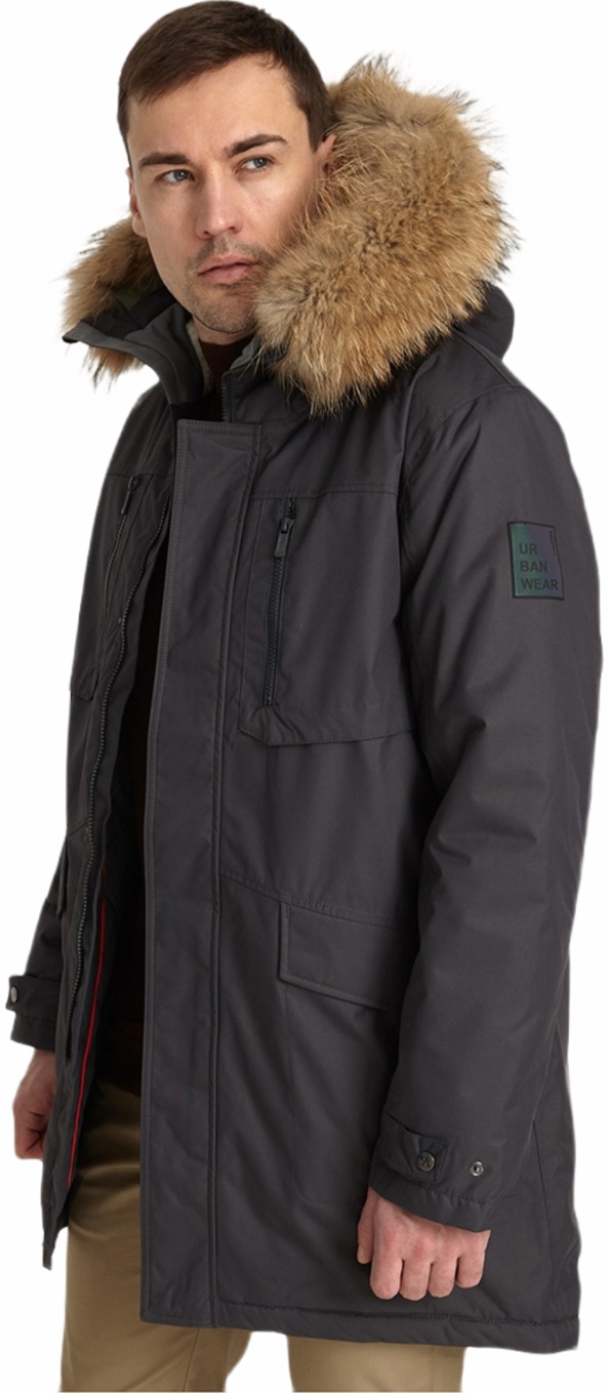 Парка мужская Huppa David 1 12278120-00018 2XL темно-серая фото 3