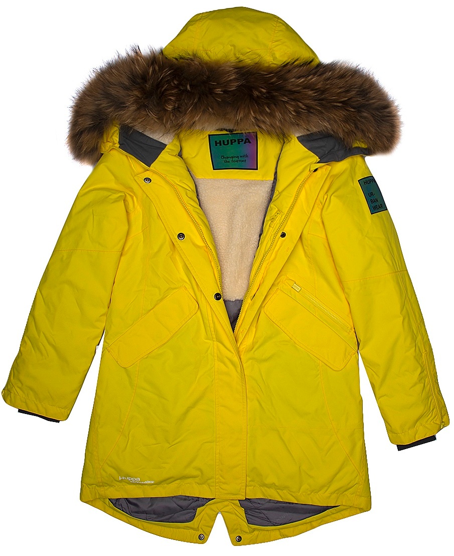 Парка зимова з хутром жіноча Huppa Term Vivian 1 12498120-70002 2XL жовтийфото4