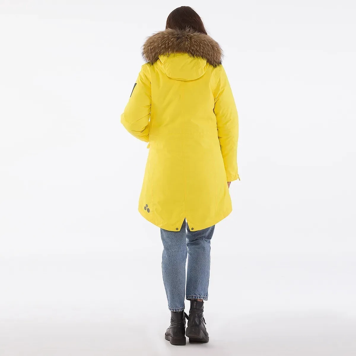 Парка зимова з хутром жіноча Huppa Term Vivian 1 12498120-70002 3XL см жовтийфото8