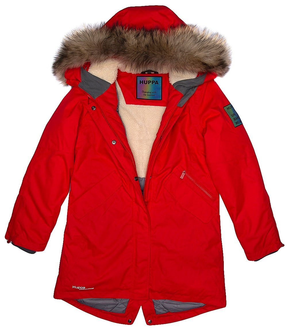 Парка зимова з хутром жіноча Huppa Term Vivian 1 12498120-70004 3XL см червонийфото4