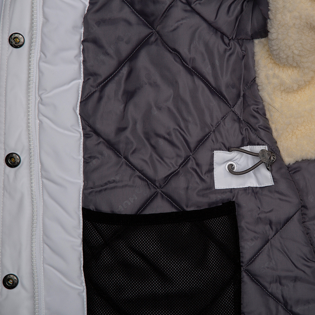 Парка зимова з хутром жіноча Huppa Term Vivian 1 12498120-00020 M білийфото3