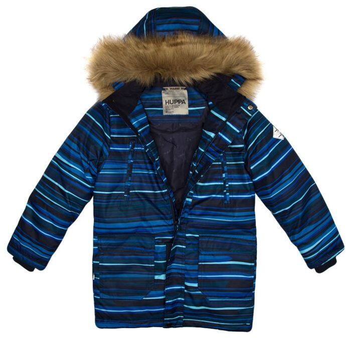 Парка зимня для хлопчика Huppa Roman 12380030-22086 128 темно-синя з принтомфото4