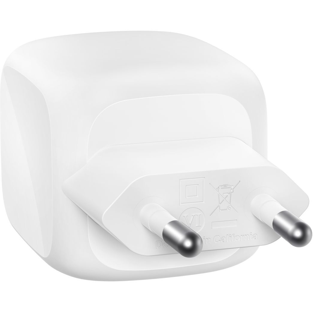 Зарядное устройство сетевое Belkin 50Вт 2хUSB-С GAN PD PPS, White фото 2