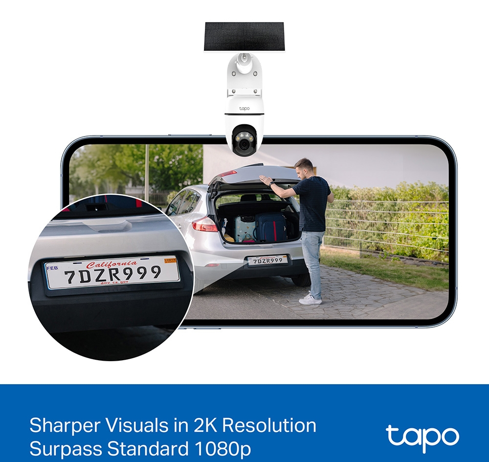 Комплект умной безпроводной камеры TP-LINK TAPO C610 KIT 2K QHD и солнечной панели (TAPO-C610KIT) фото 7