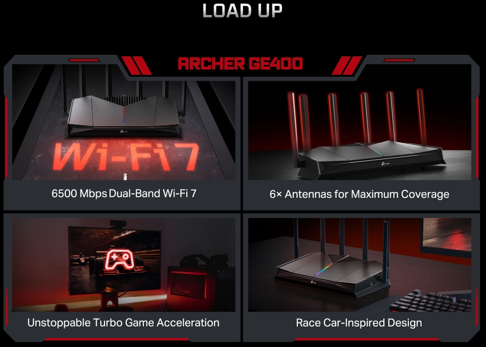 Маршрутизатор TP-LINK Archer GE400 BE650 (ARCHER-GE400) фото 