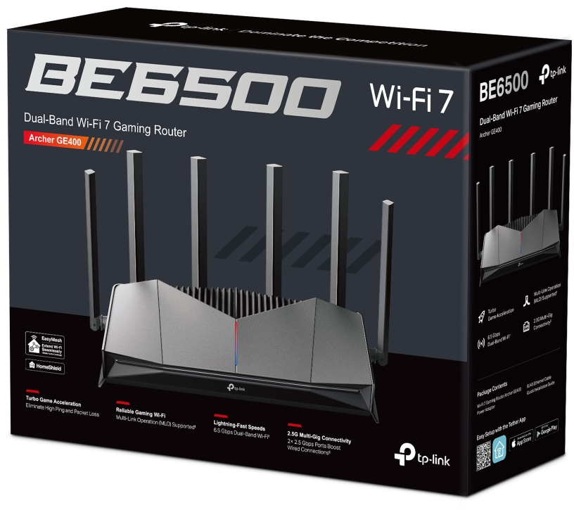 Маршрутизатор TP-LINK Archer GE400 BE650 (ARCHER-GE400) фото 