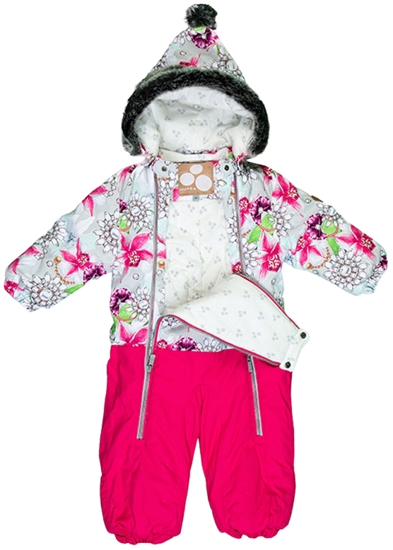 Комбінезон зимовий для дівчат Huppa Term Devon 2 36160230-81520 80 см білийфото3
