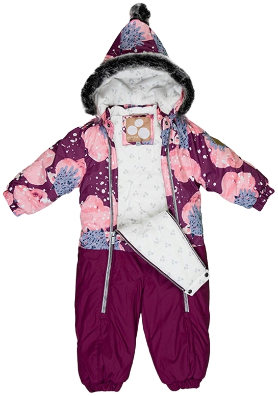 Комбинезон зимний для девочек Huppa Term Devon 2 36160230-83234 86 см бордовый фото 4
