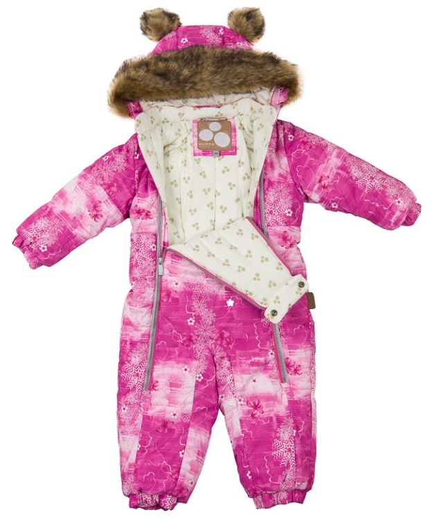 Комбінезон зимовий для дівчат Huppa Term Lotus 36260030-71363 98 см фуксіяфото4
