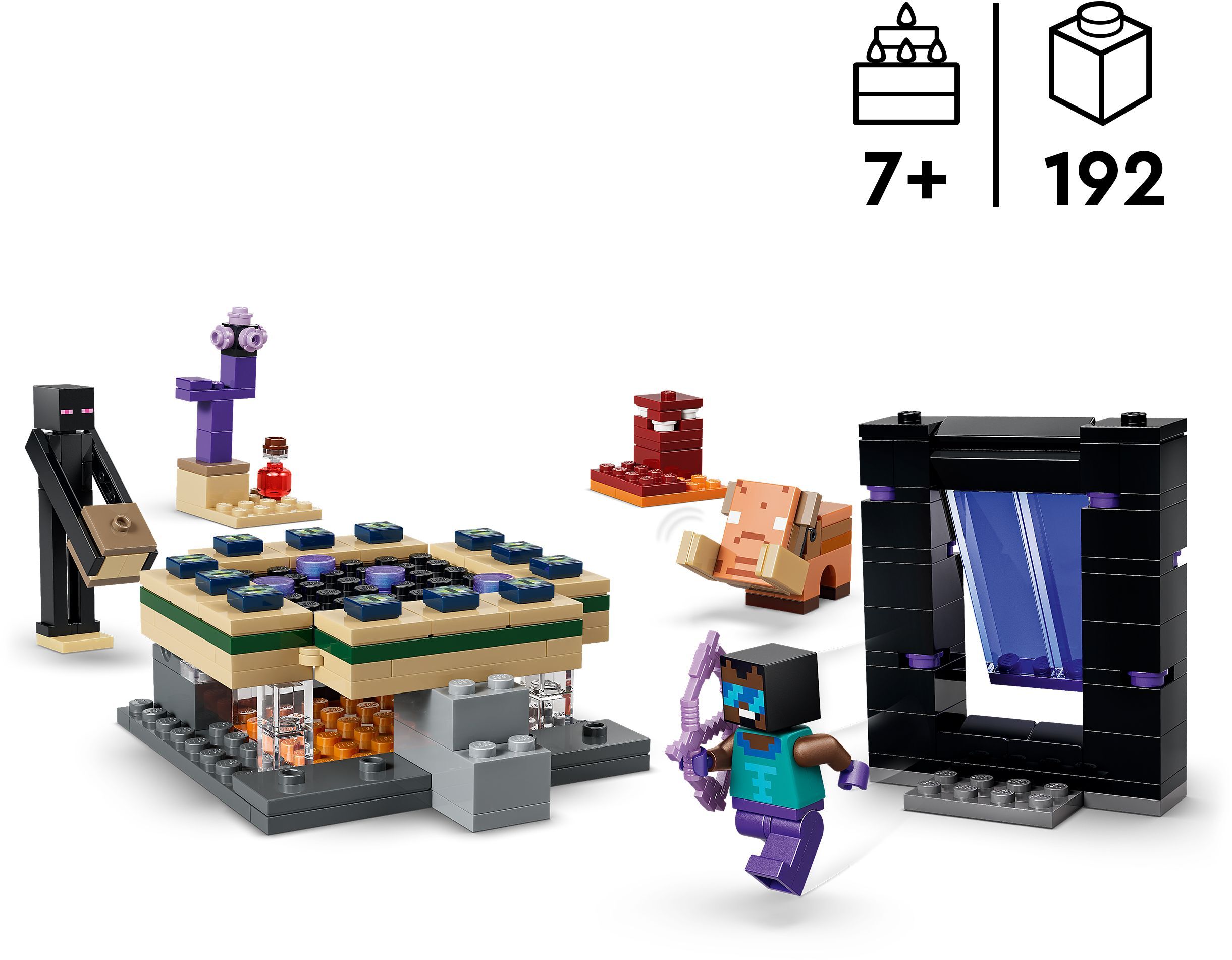 LEGO 21584 Minecraft Подорож до порталу Нижнього світу та Краюфото2