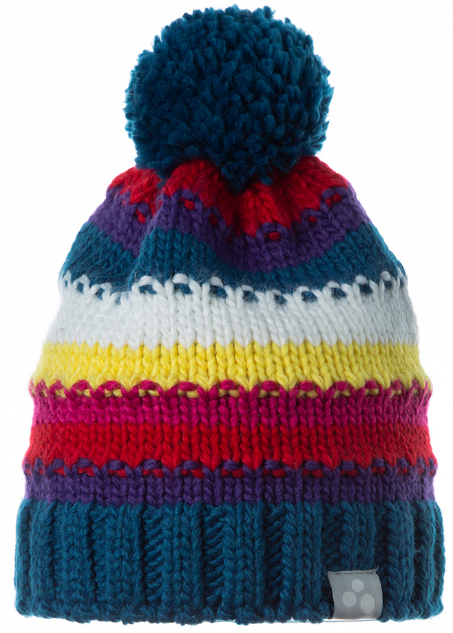 Шапка вязаная зимняя детская Huppa Pat 94210000-80066 L бирюзово-зеленый фото 