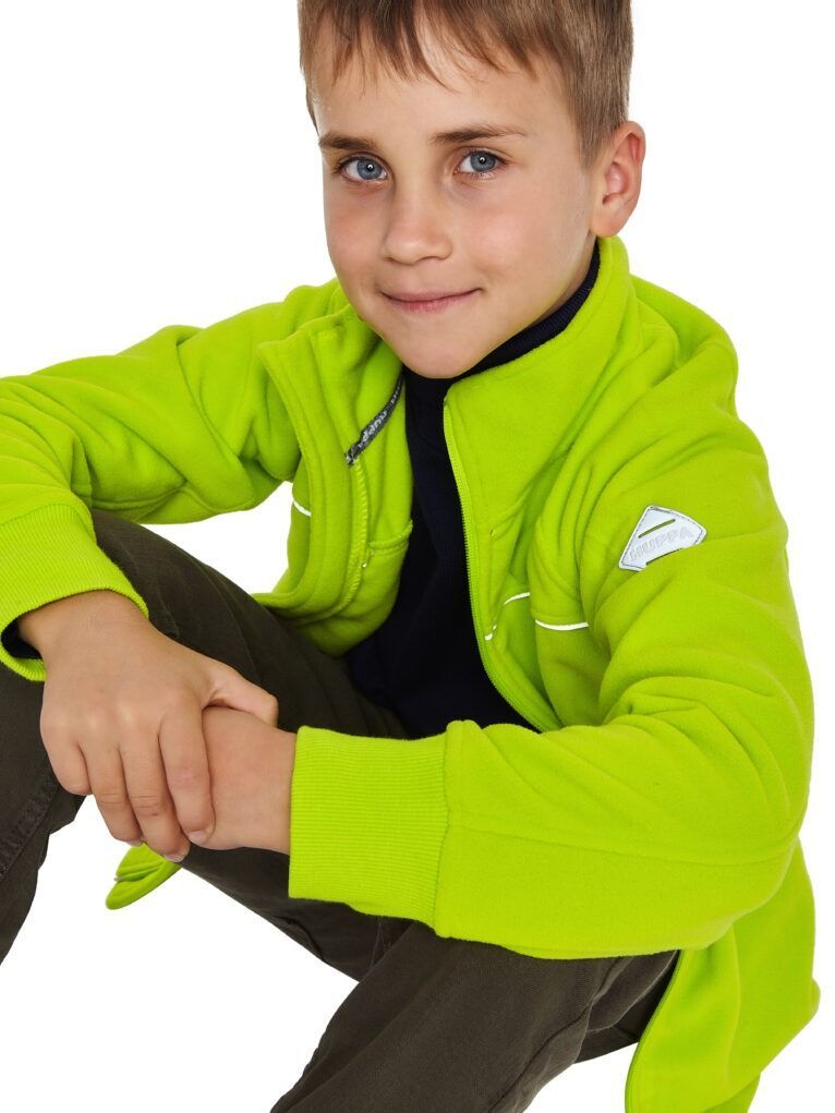 Флісова кофта дитяча Huppa Bennie 15610000-00047 98 см лаймовийфото3