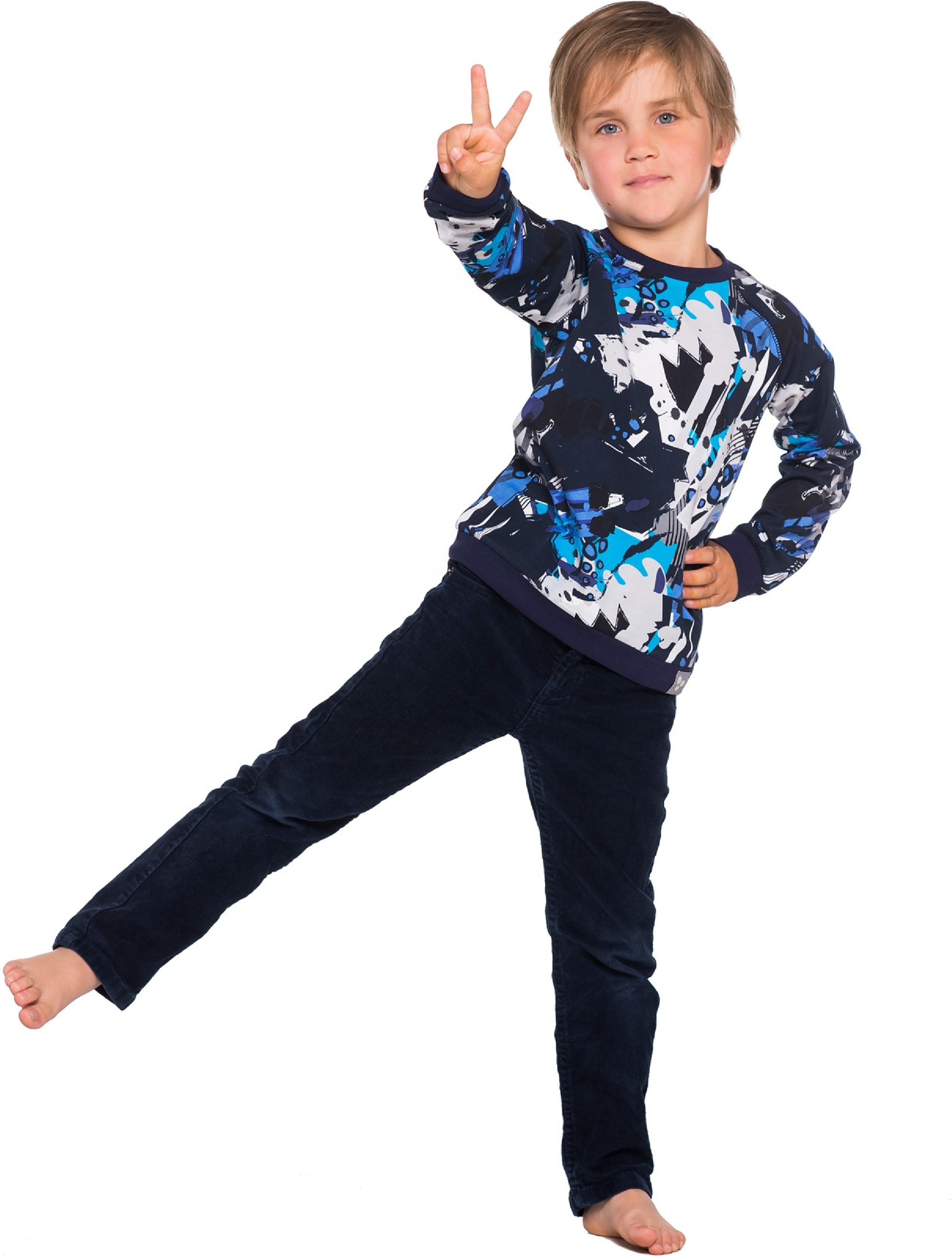 Футболка для мальчика Huppa Jeymel 73030000-95086 104 см темно-синий фото 3