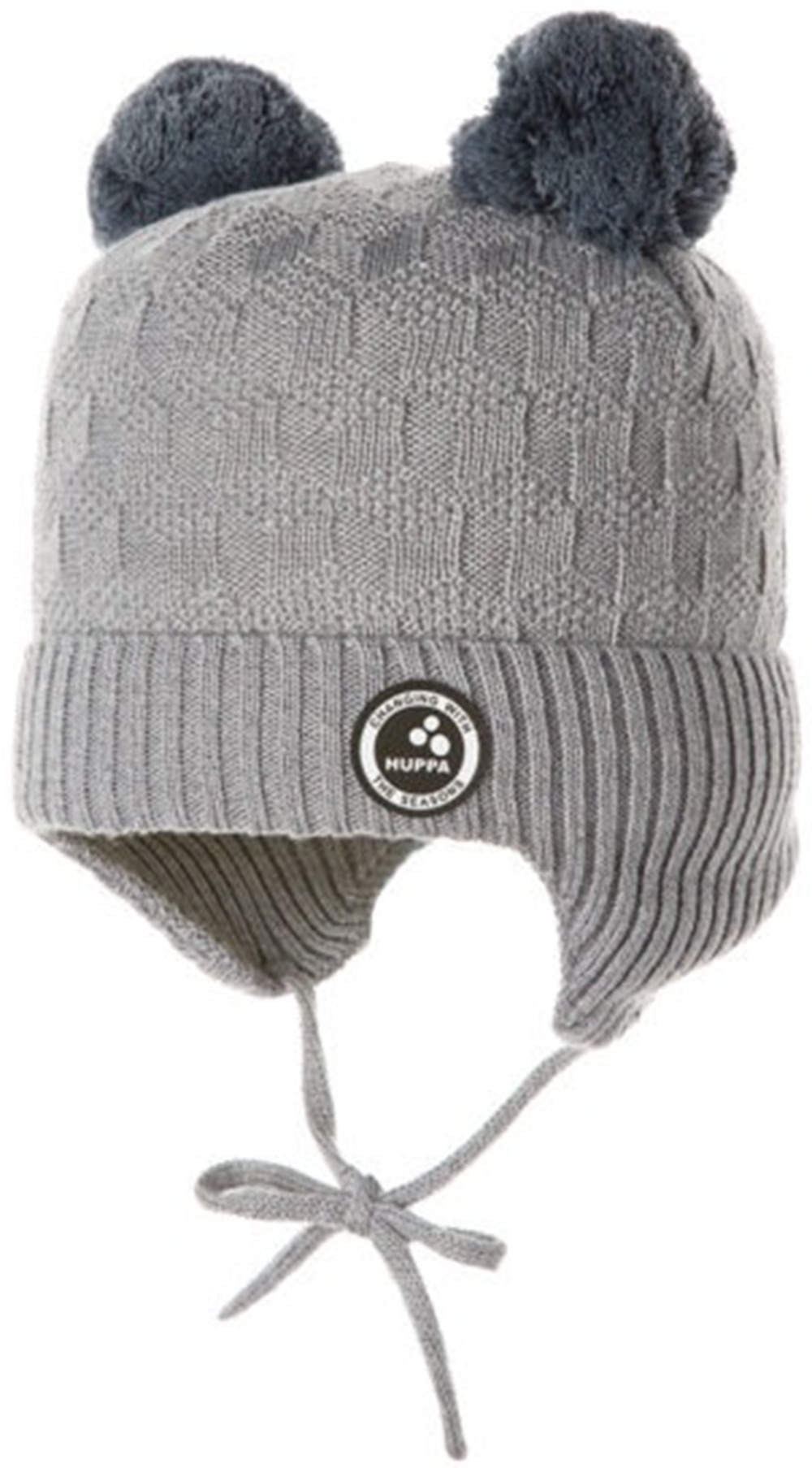 Шапка в’язана зимова дитяча Huppa Remy 94370008-90028 M світло-сірийфото2