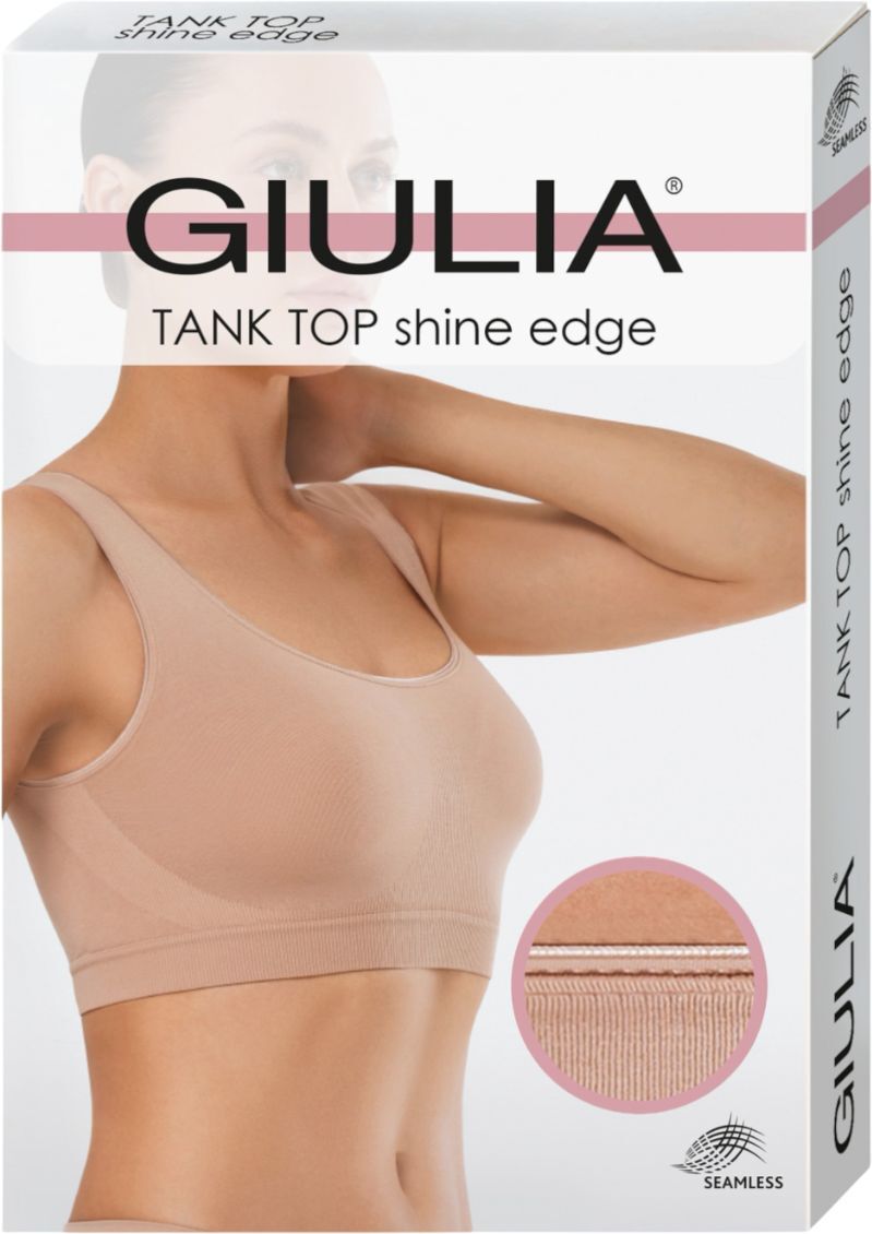 Топ бесшовный Giulia 7551 Tank Top Shine Edge L/XL бежевый фото 3