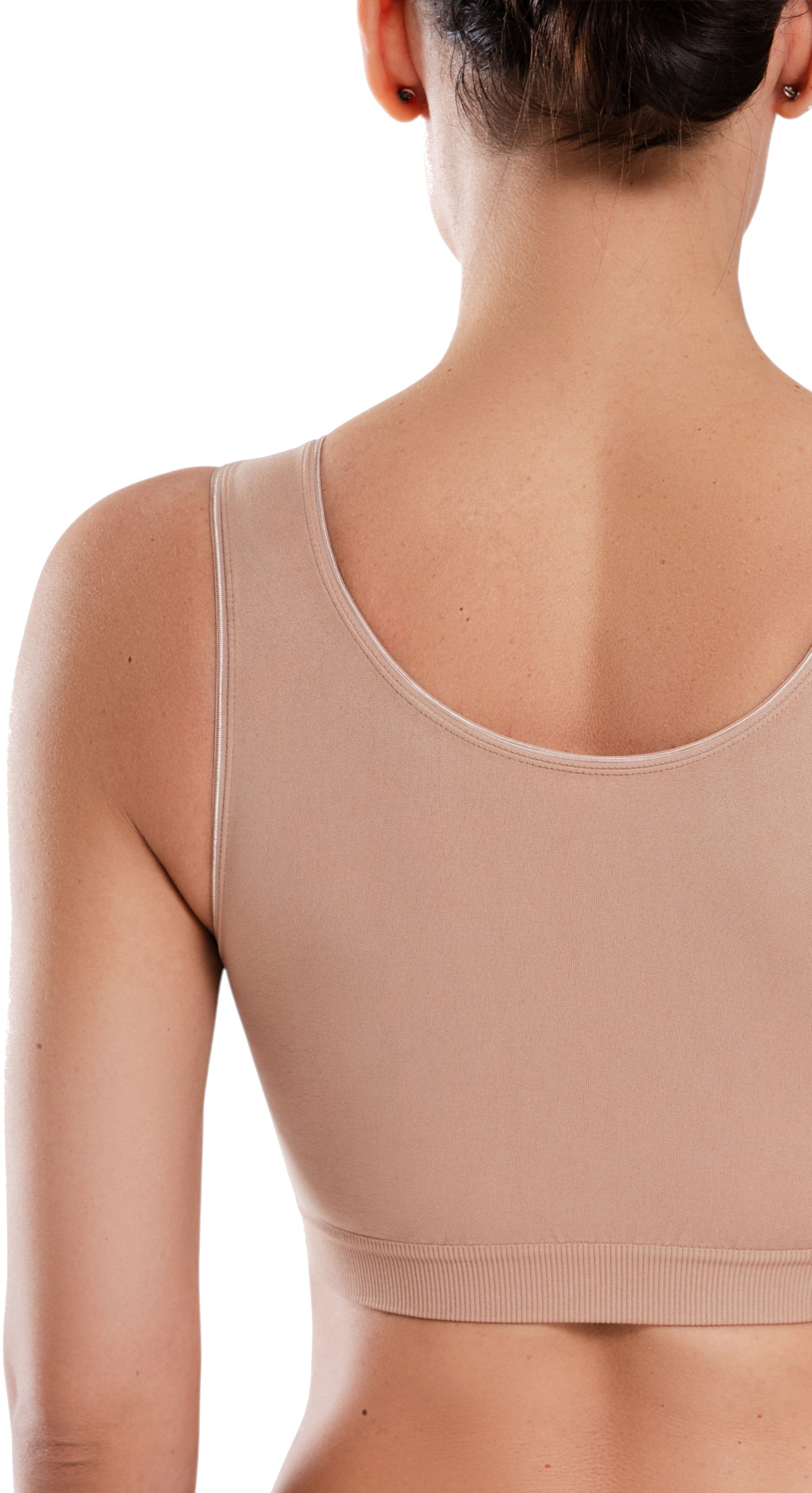 Топ бесшовный Giulia 7551 Tank Top Shine Edge L/XL бежевый фото 2