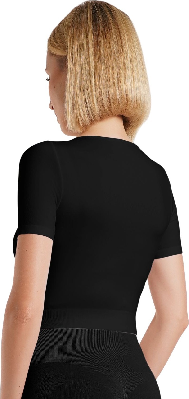 Кроп-топ лонгслів Giulia 6964 Crop T-Shirt L/XL чорнийфото2