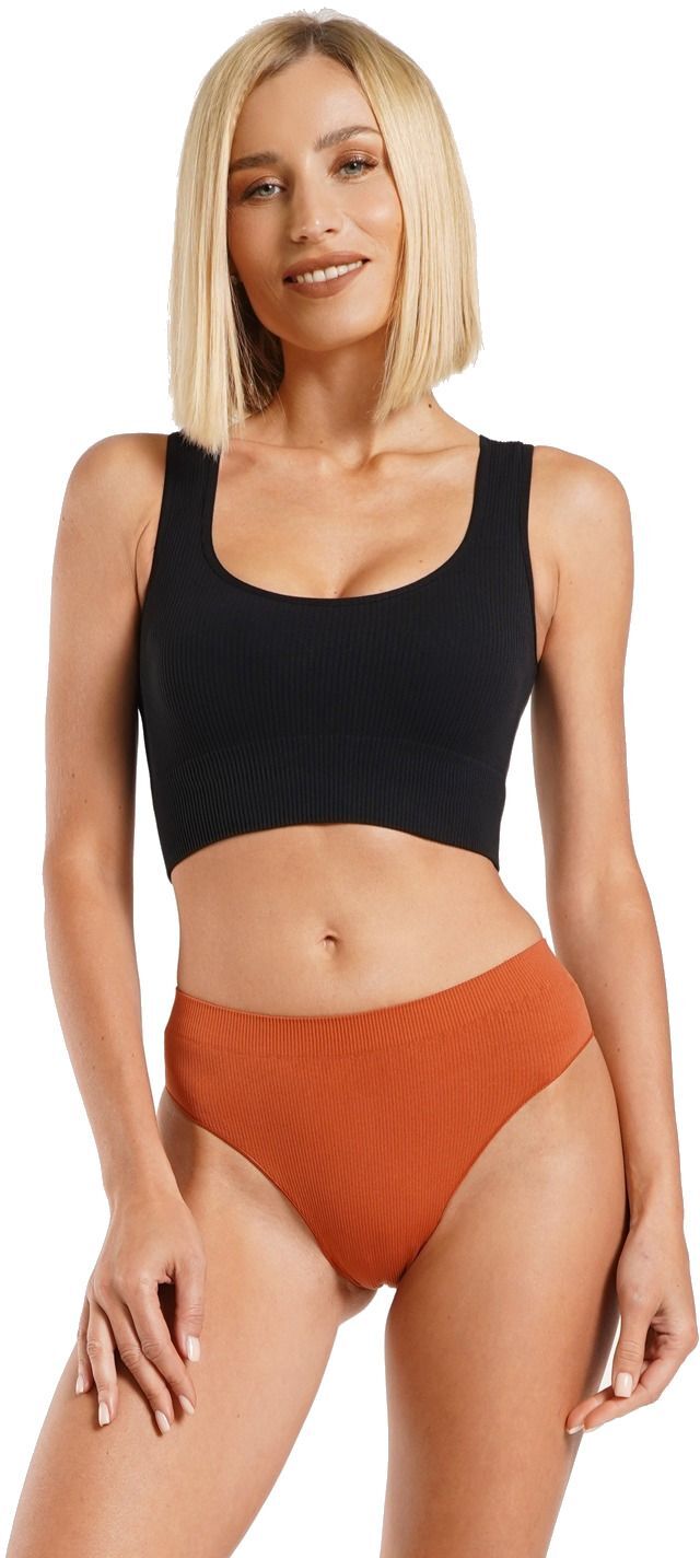 Топ безшовний Giulia 7148 Top Rib L/XL чорнийфото3