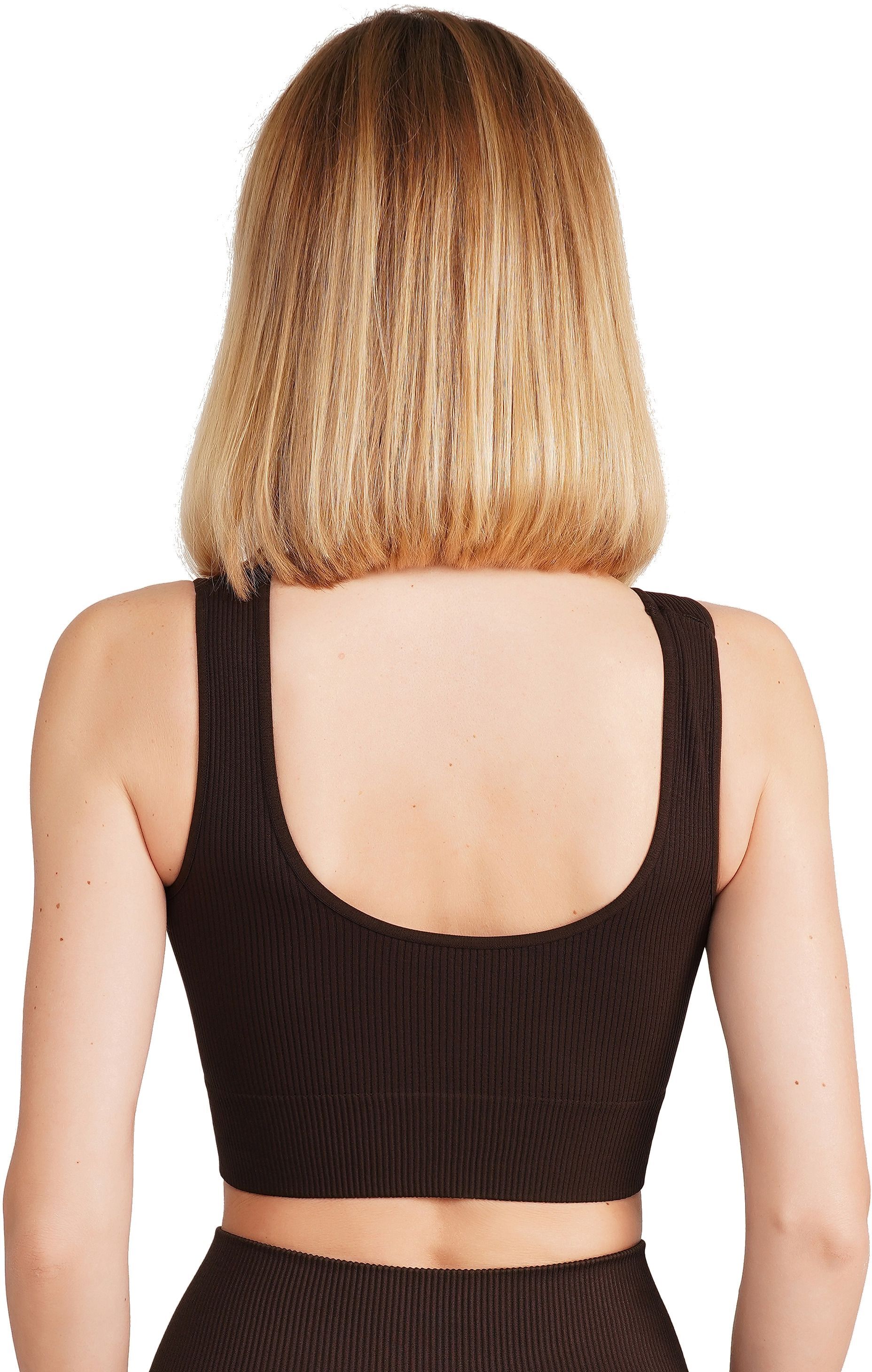 Топ безшовний Giulia 7148 Top Rib L/XL шоколаднийфото2