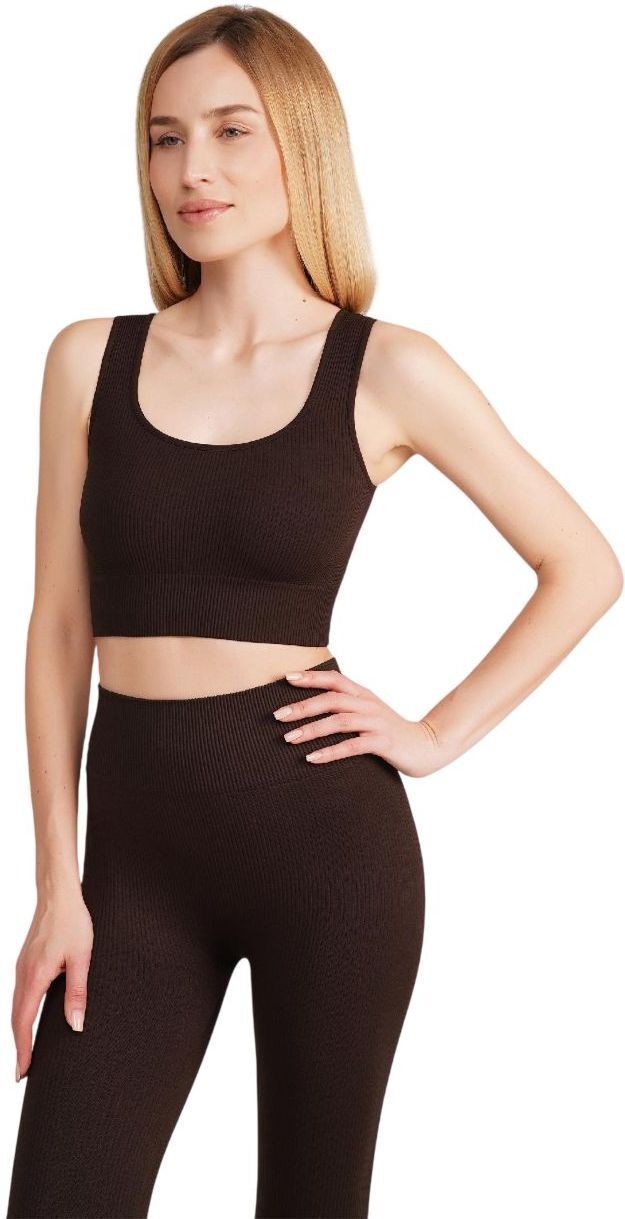 Топ безшовний Giulia 7148 Top Rib L/XL шоколаднийфото3