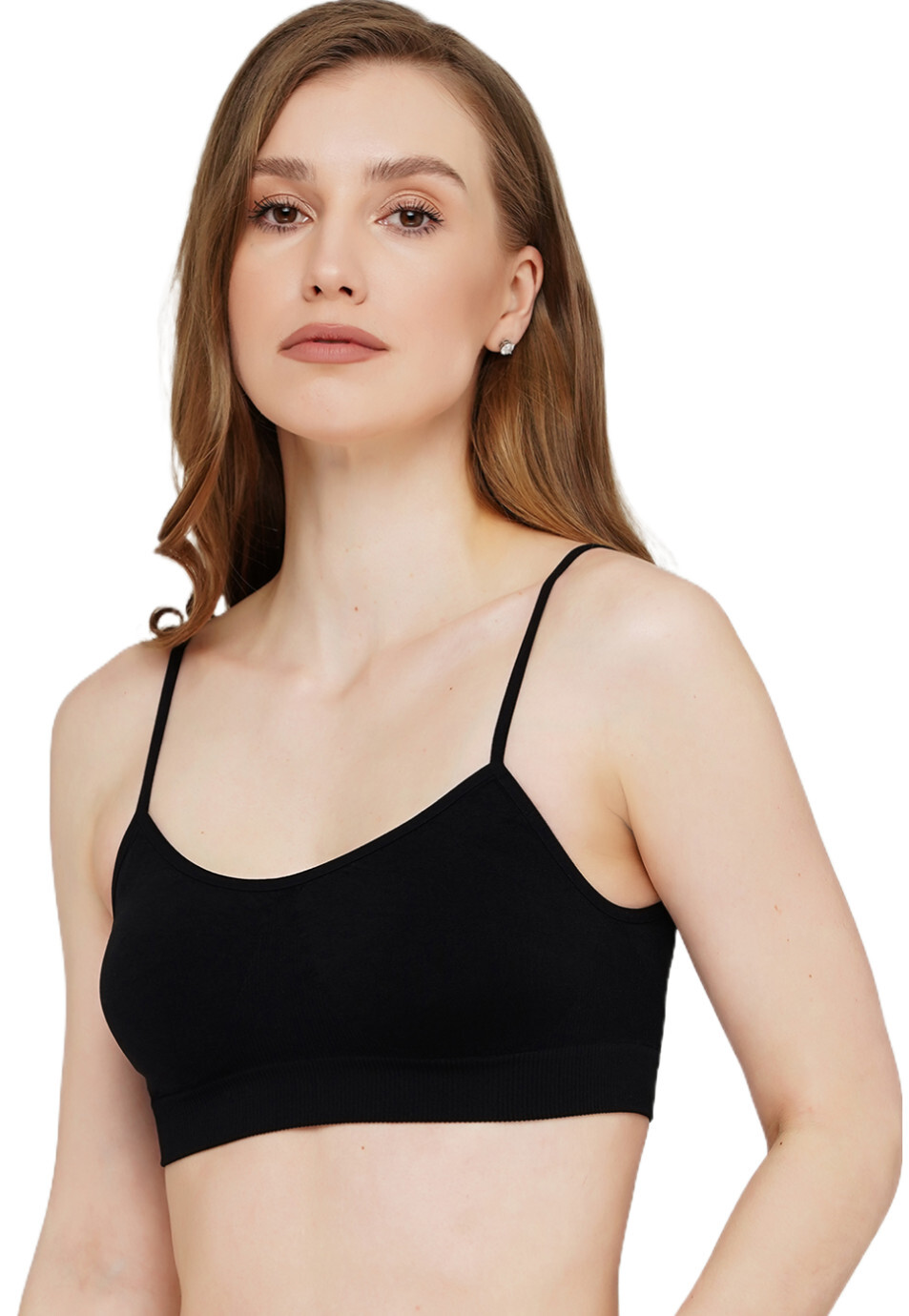 Топ-бра безшовний Giulia 6952 Cami Top L/XL чорнийфото3