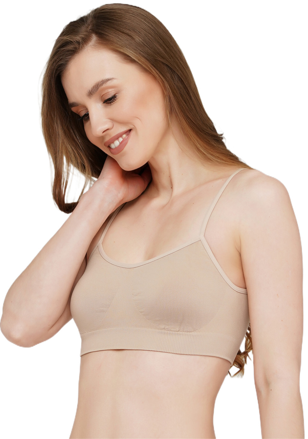 Топ-бра безшовний Giulia 6952 Cami Top L/XL бежевийфото3