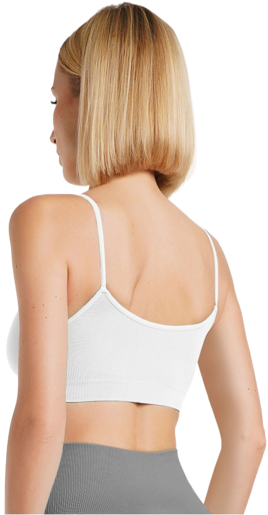 Топ-бра безшовний Giulia 6952 Cami Top L/XL білийфото2