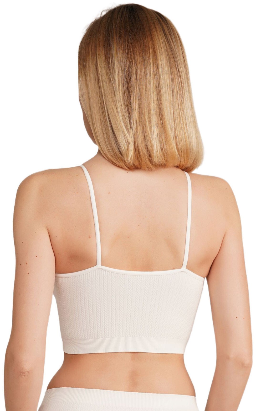Топ-бра безшовний Giulia 7537 Cami Top Braid S/M ванільнийфото3