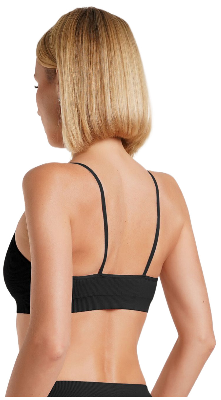 Топ-бра в рубчик Giulia 7120 Cami Top Rib L/XL черный фото 2